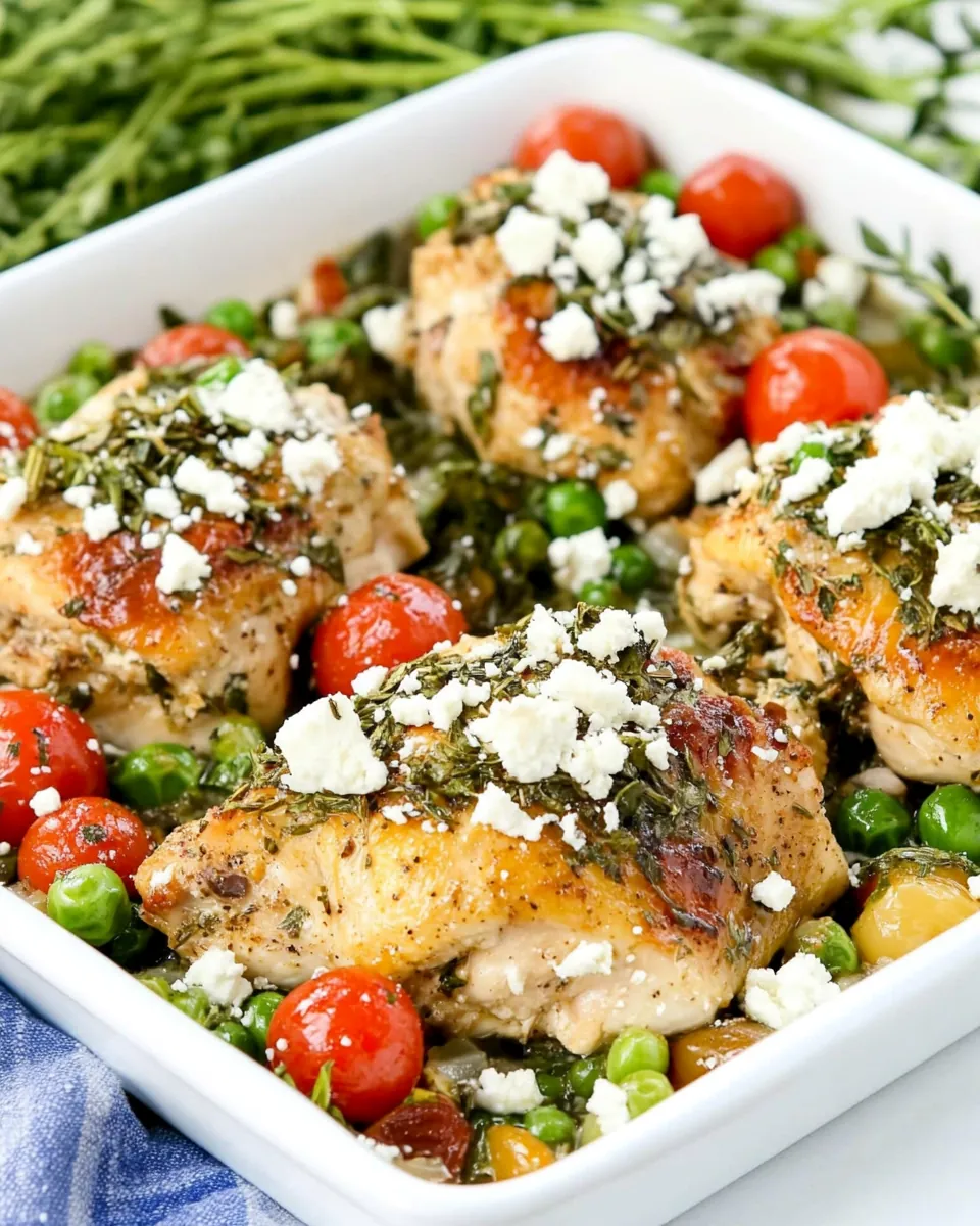 Sheet Pan Greek Chicken Meal
