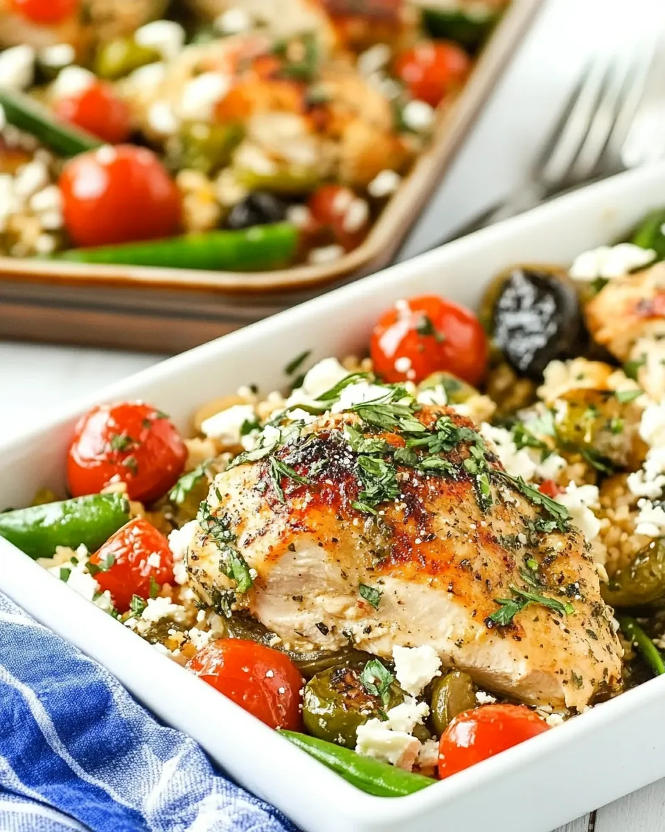 Sheet Pan Greek Chicken Meal
