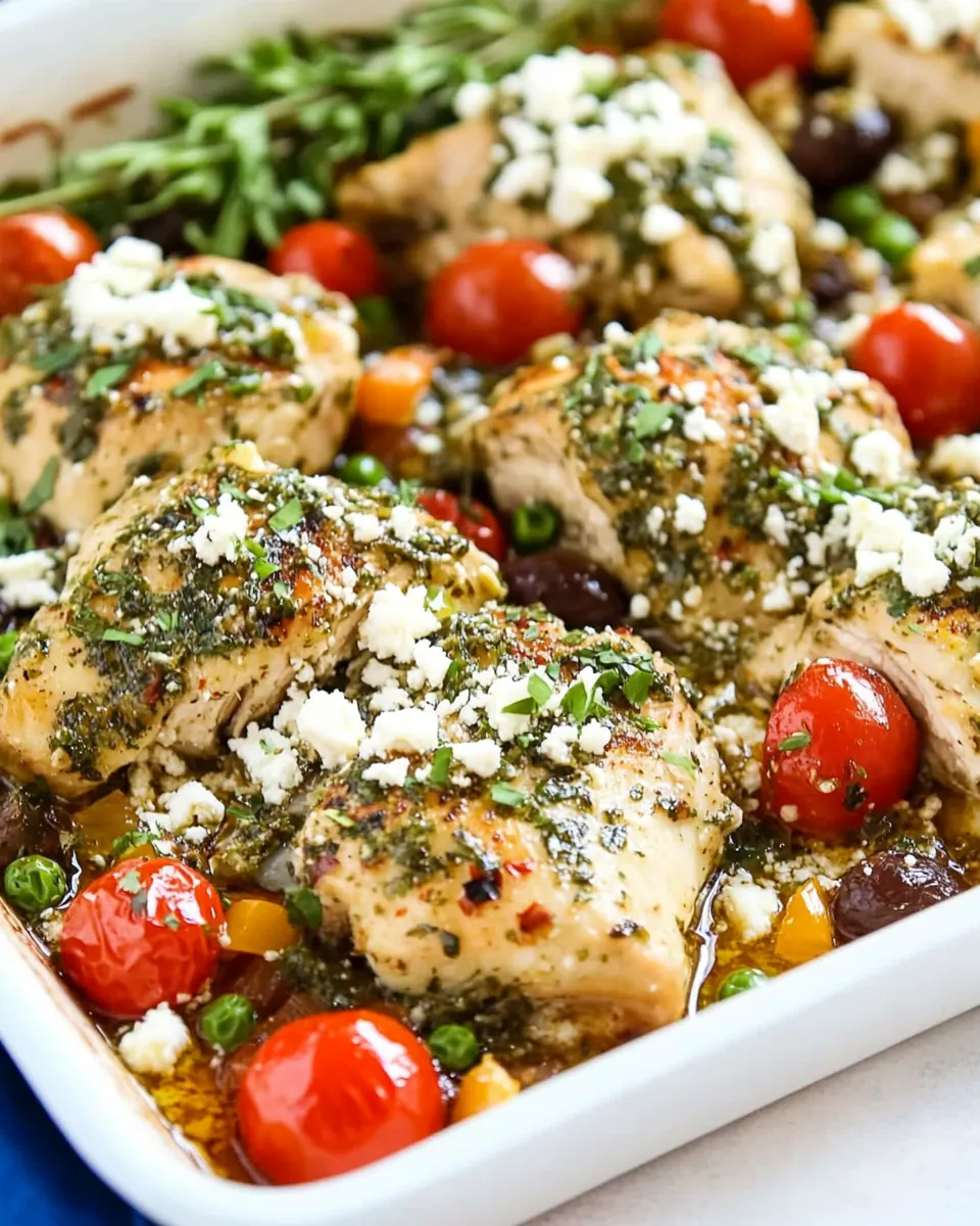 Sheet Pan Greek Chicken Meal