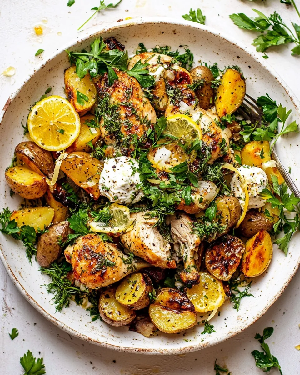 Sheet Pan Herby Lemon Garlic Chicken and Potatoes