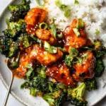 Sheet Pan Honey Buffalo Chicken with Broccoli