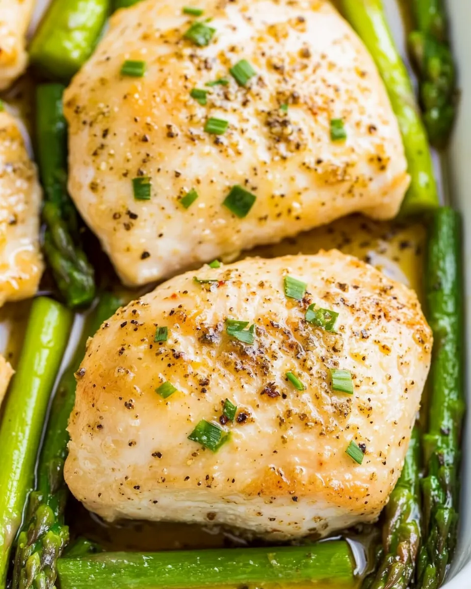 Sheet Pan Honey Horseradish Chicken Asparagus