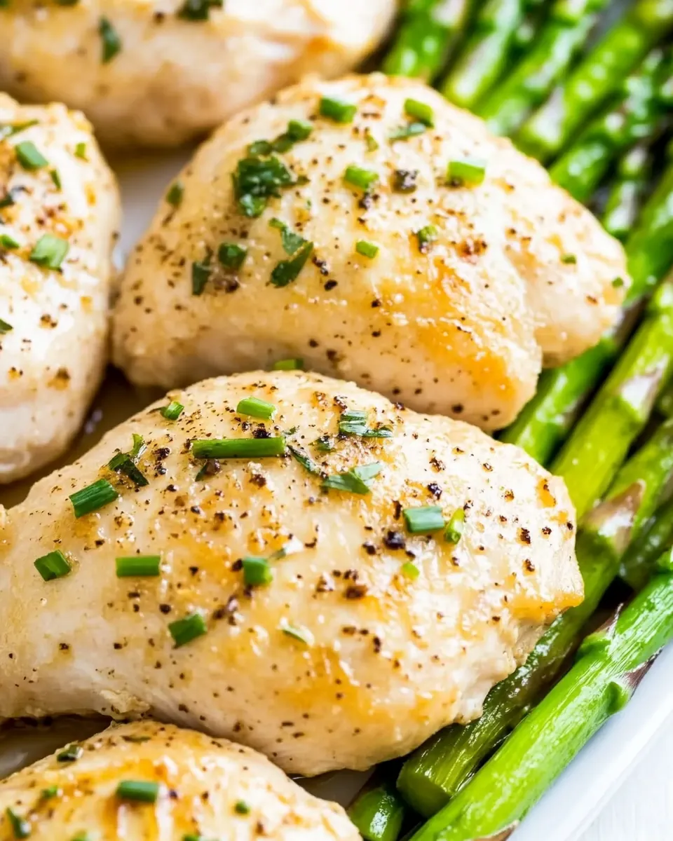 Sheet Pan Honey Horseradish Chicken Asparagus