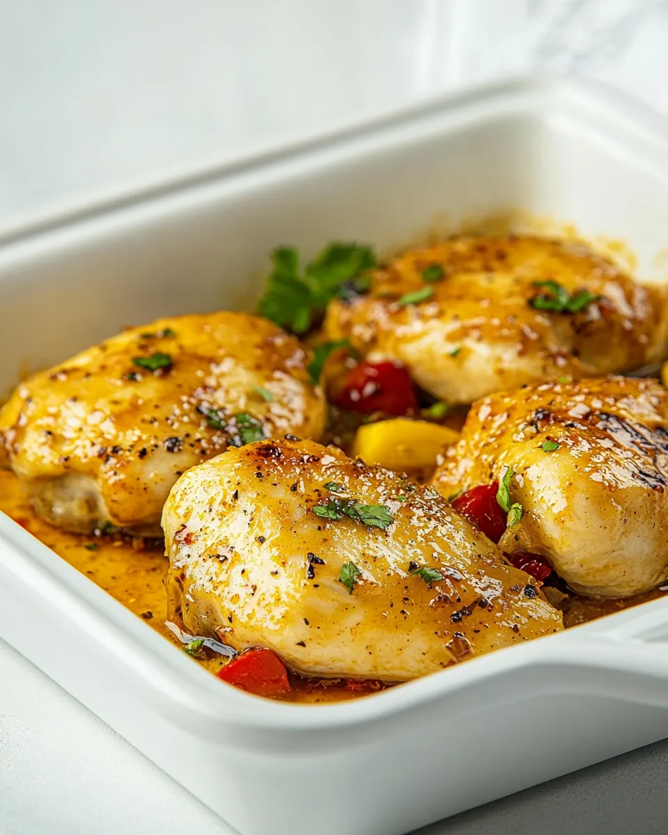 Sheet Pan Hot Honey Chicken