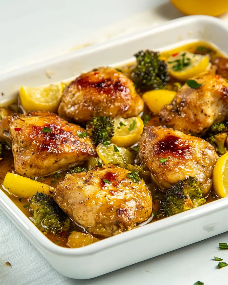 Sheet Pan Hot Honey Chicken