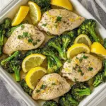 Sheet Pan Lemon Chicken with Parmesan Roasted Broccoli