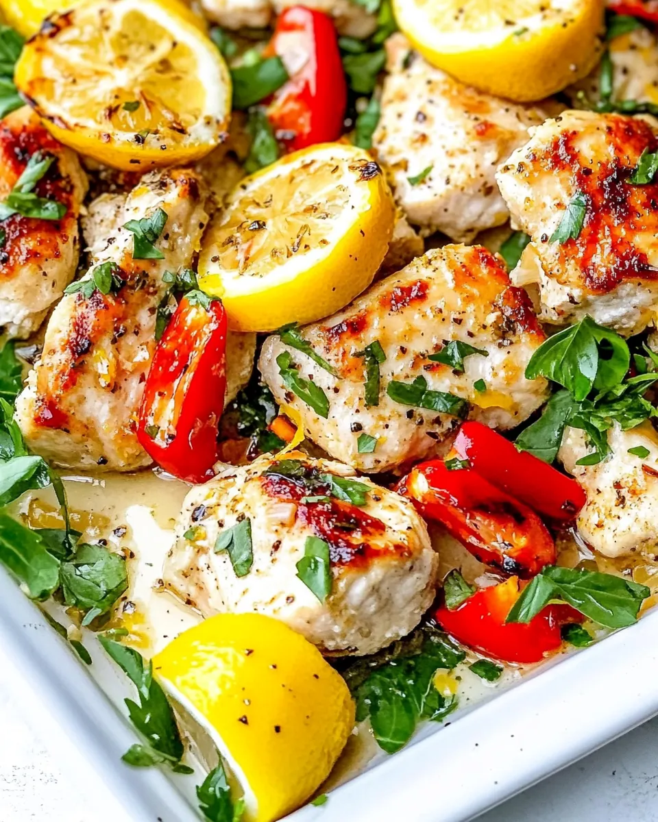 Sheet Pan Lemon Honey Garlic Chicken