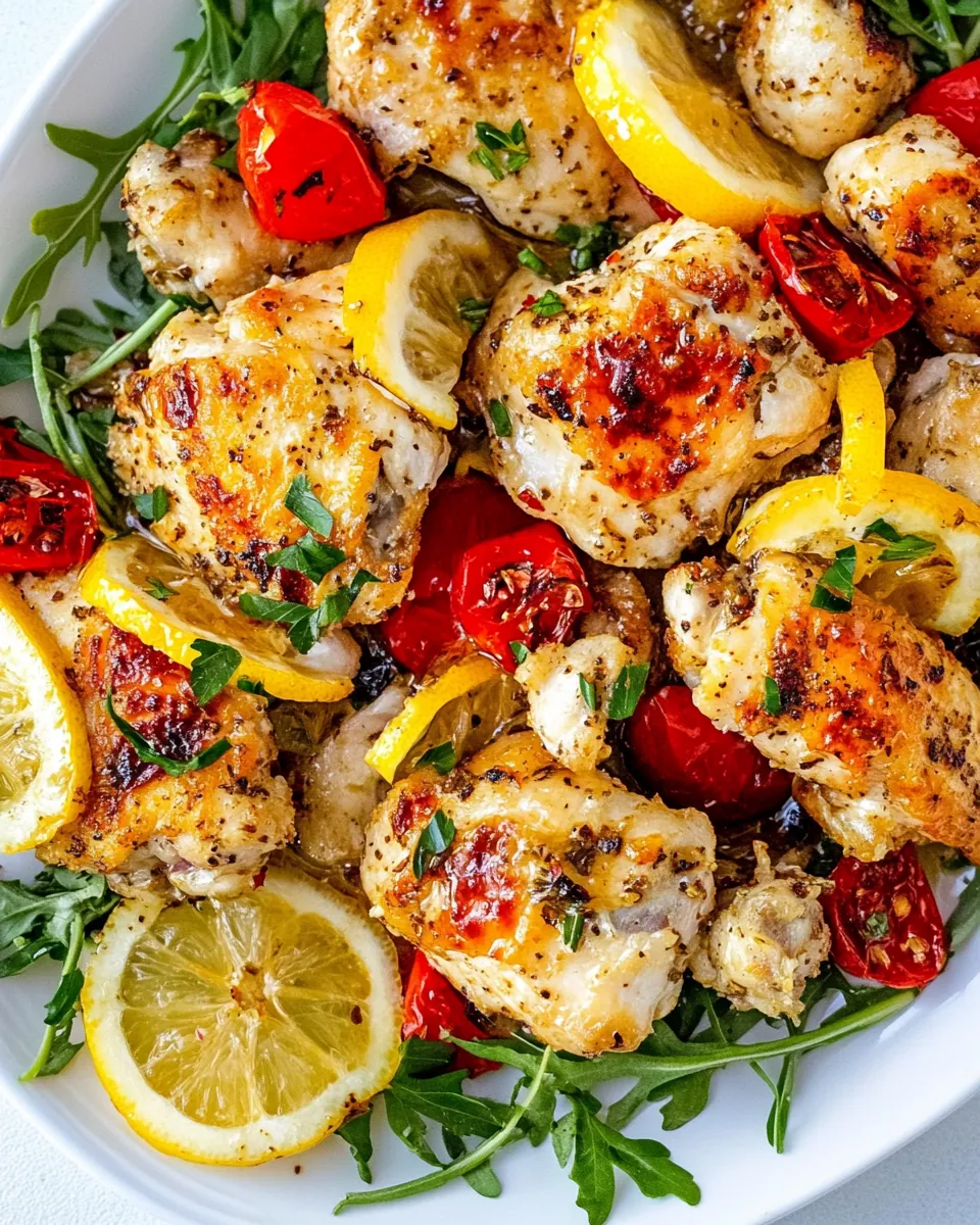 Sheet Pan Lemon Honey Garlic Chicken