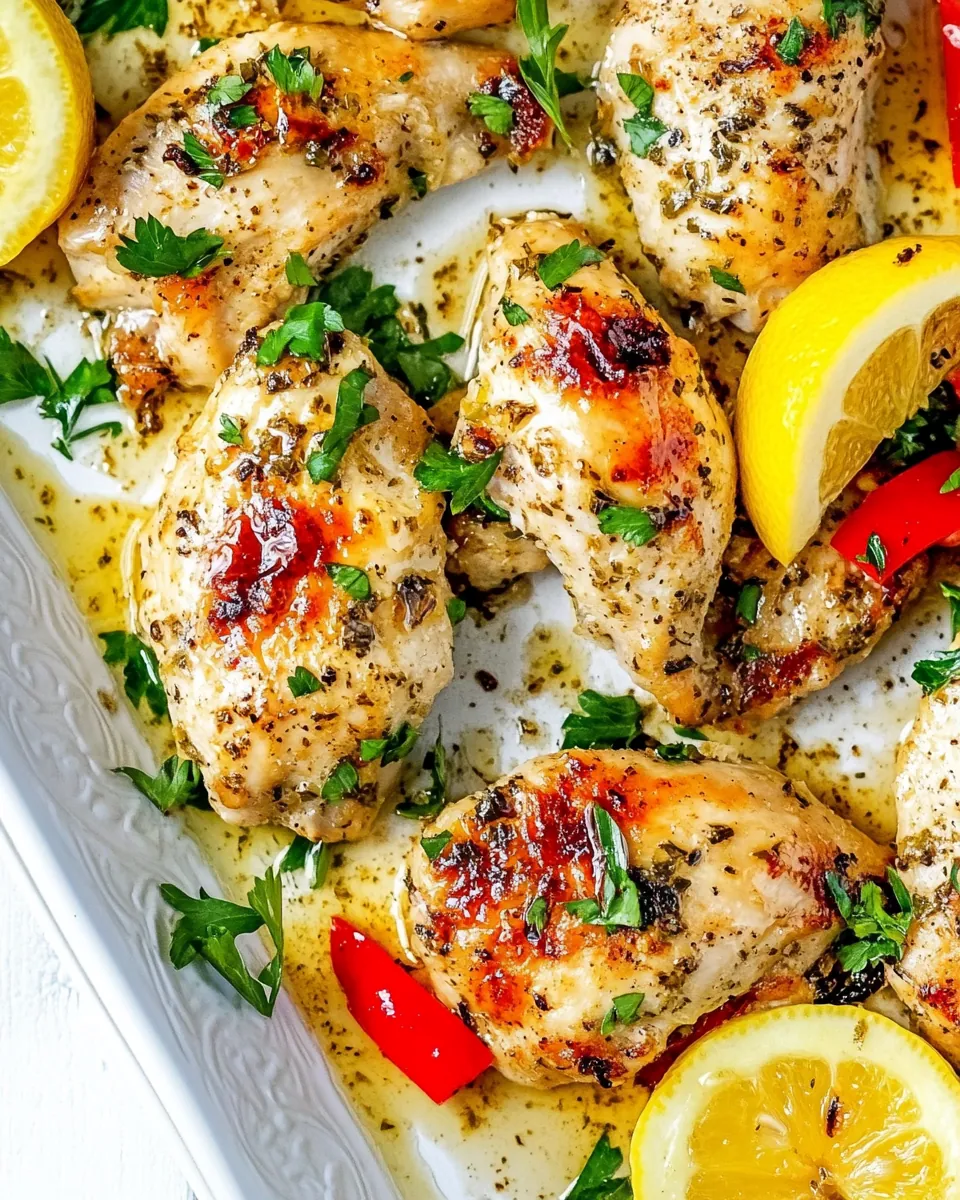 Sheet Pan Lemon Honey Garlic Chicken