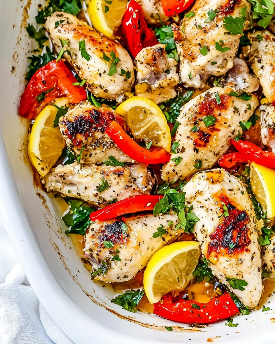 Sheet Pan Lemon Honey Garlic Chicken