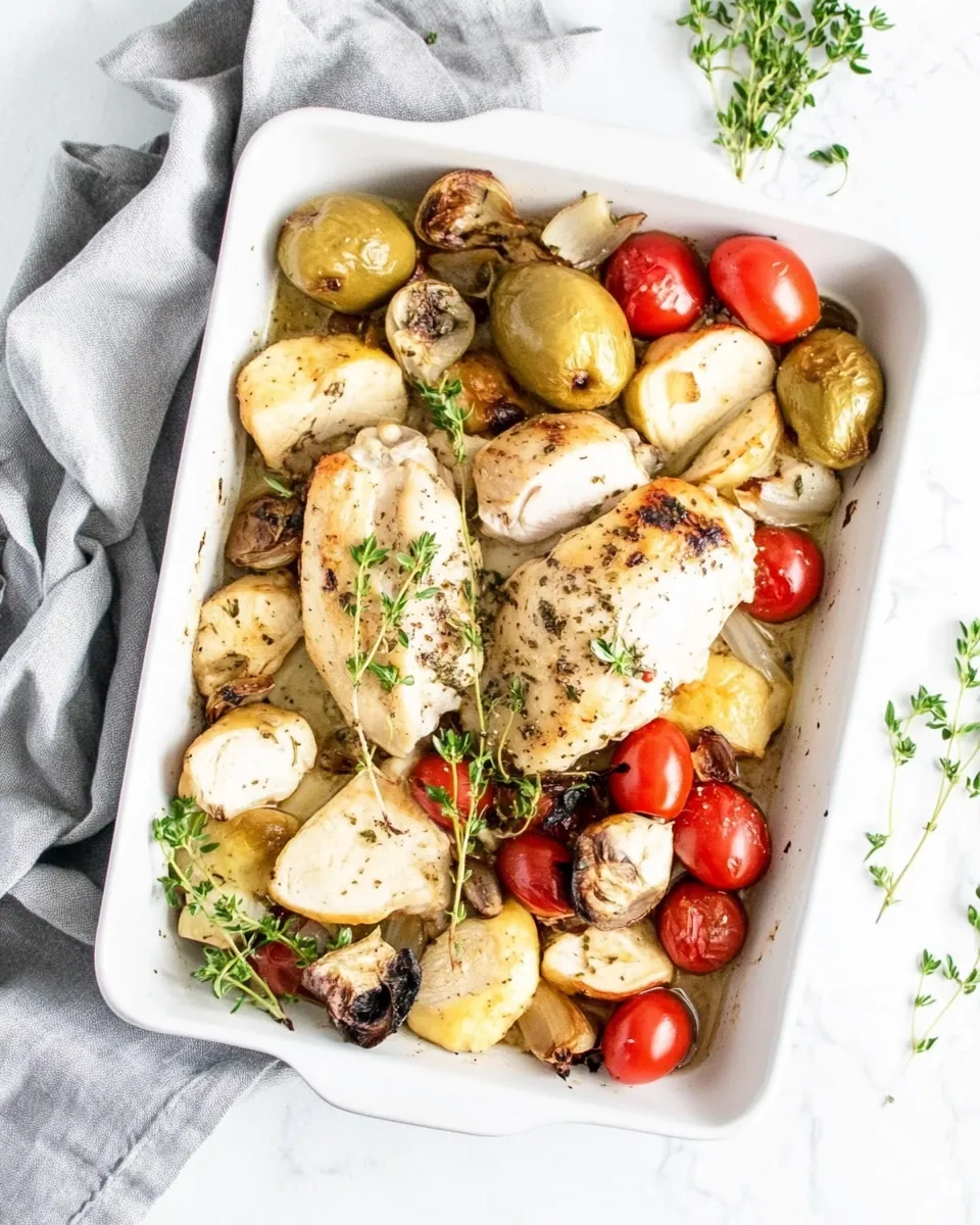 Sheet Pan Mediterranean Chicken