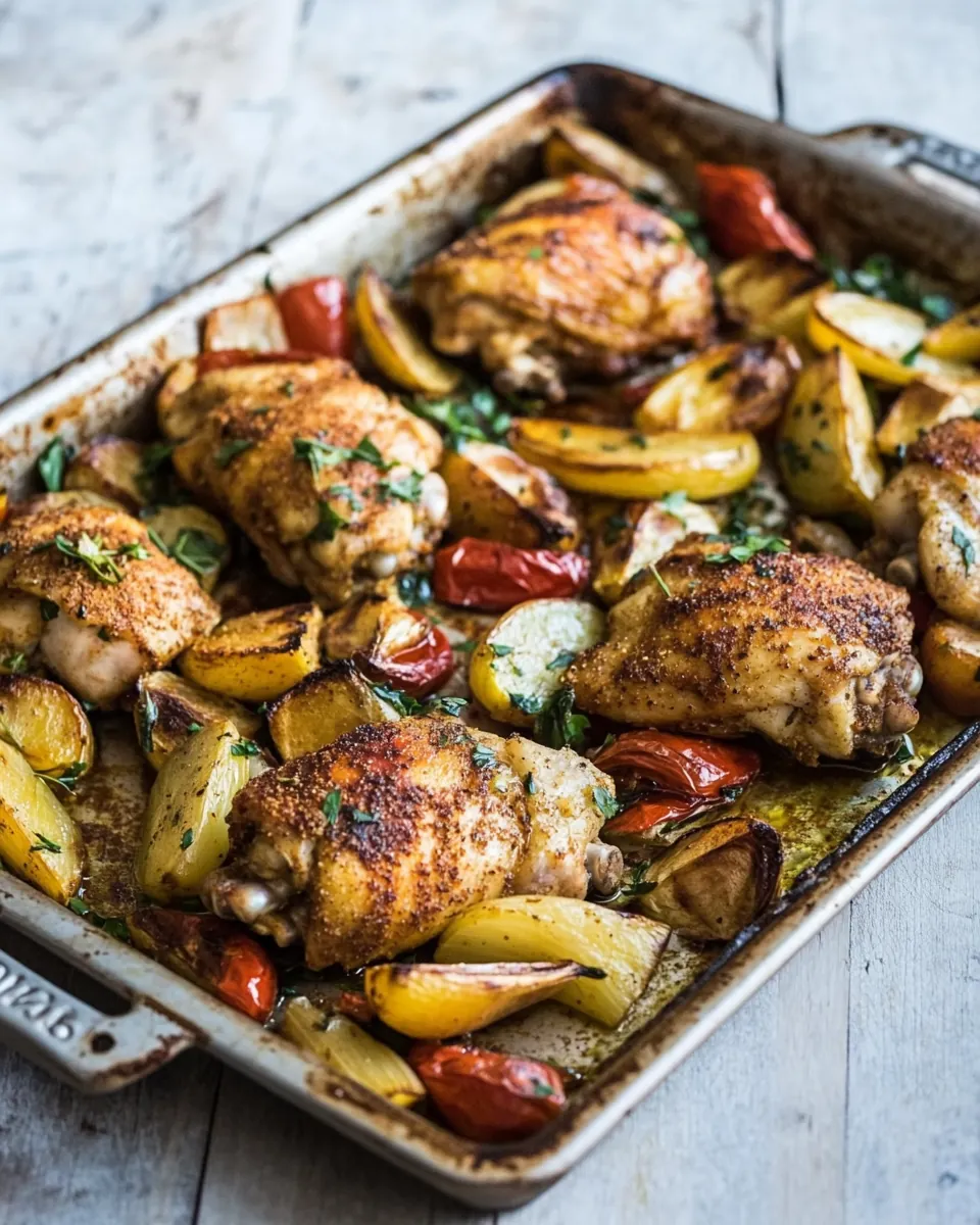 Sheet Pan Paprika Chicken
