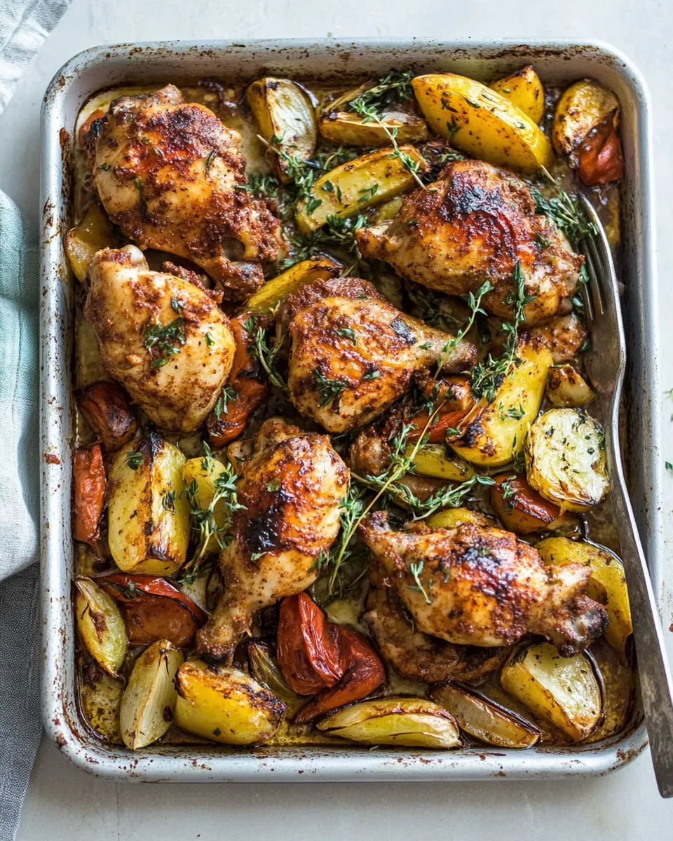 Sheet Pan Paprika Chicken