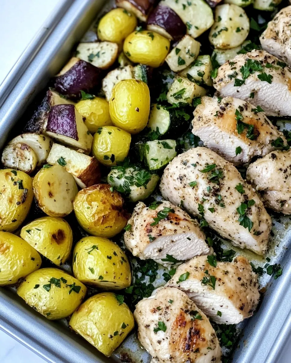 Sheet Pan Parmesan Chicken and Vegetables