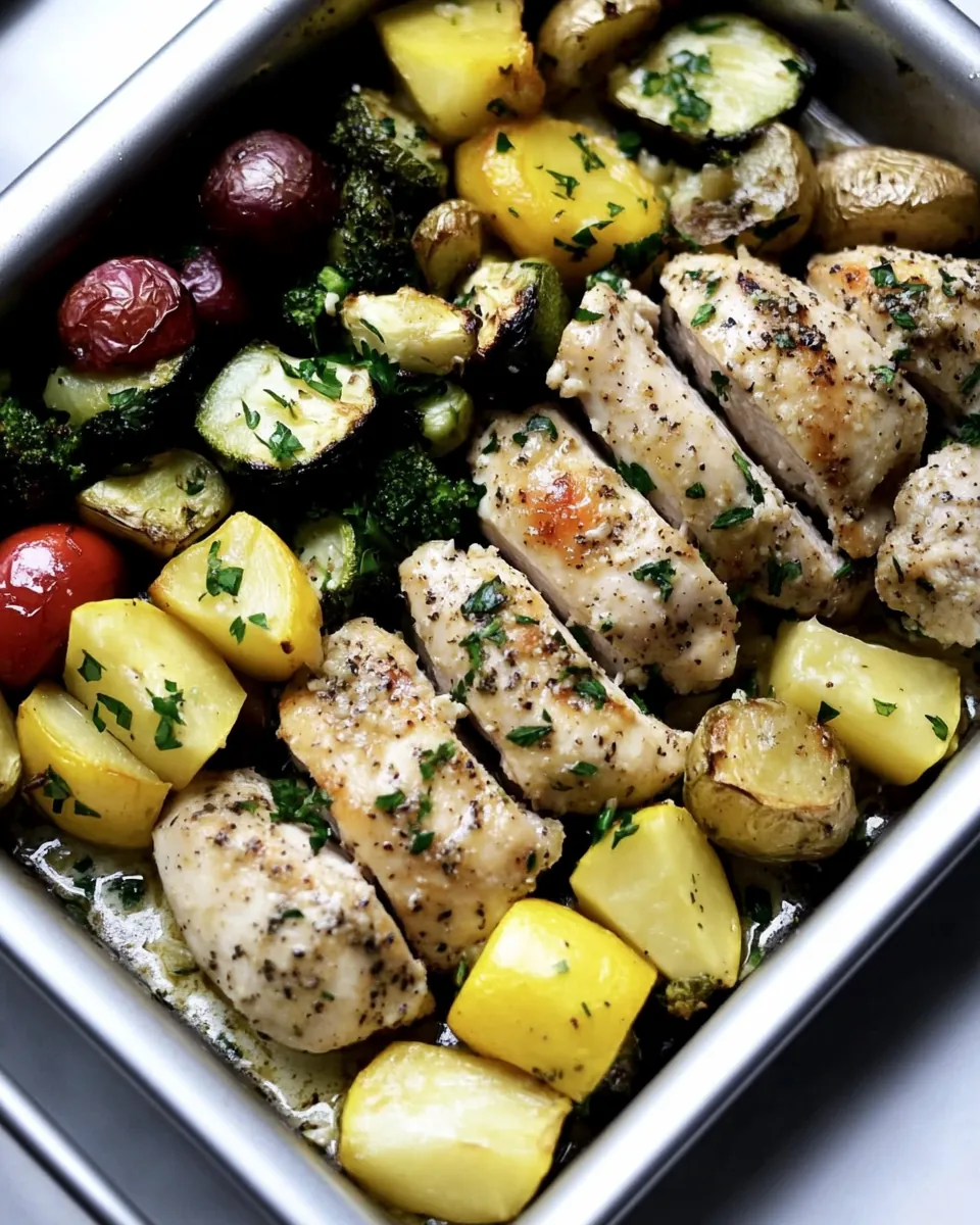 Sheet Pan Parmesan Chicken and Vegetables