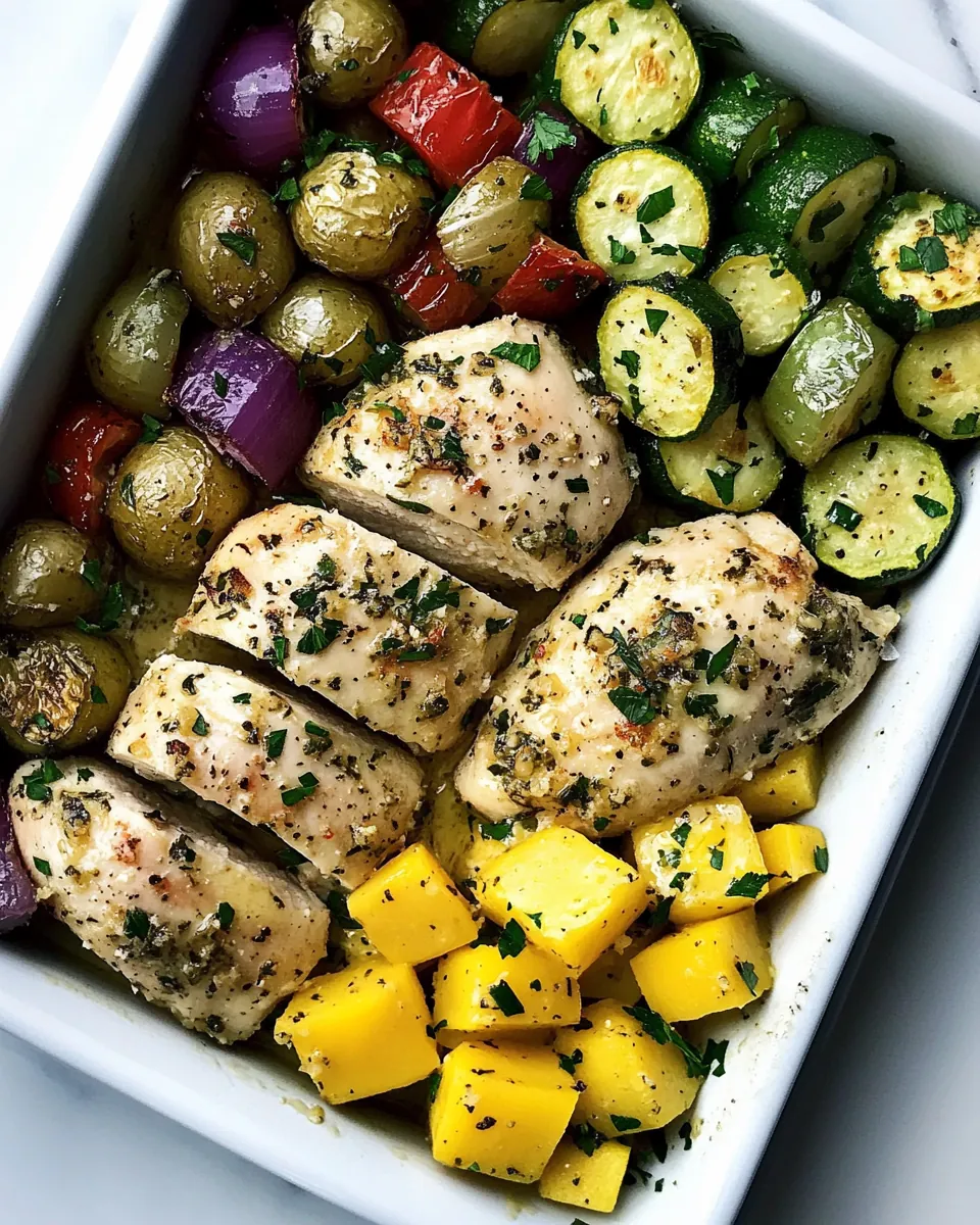Sheet Pan Parmesan Chicken and Vegetables