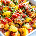 Sheet Pan Salsa Chicken and Potatoes