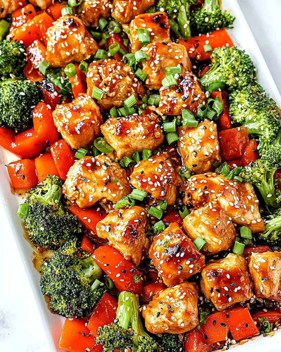 Sheet Pan Sesame Chicken and Veggies