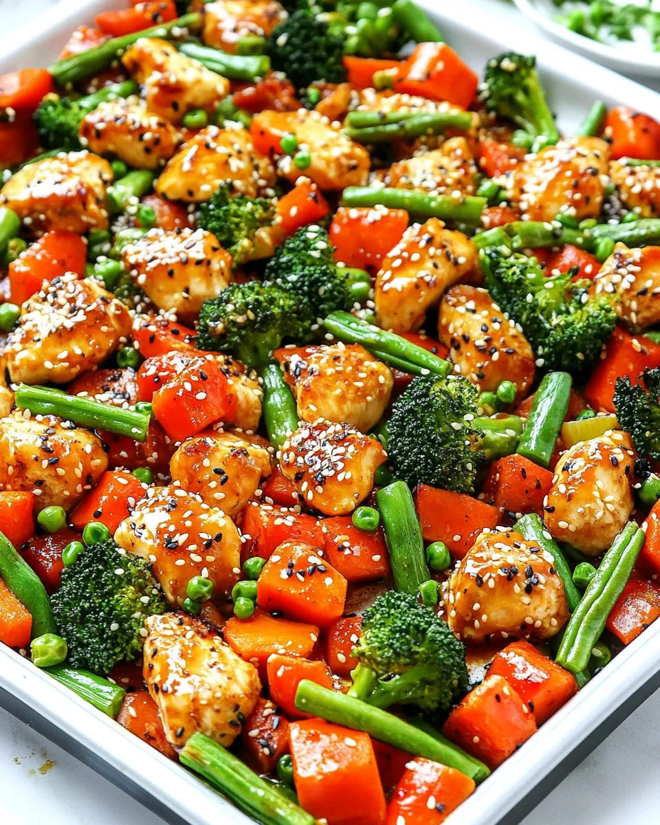 Sheet Pan Sesame Chicken and Veggies