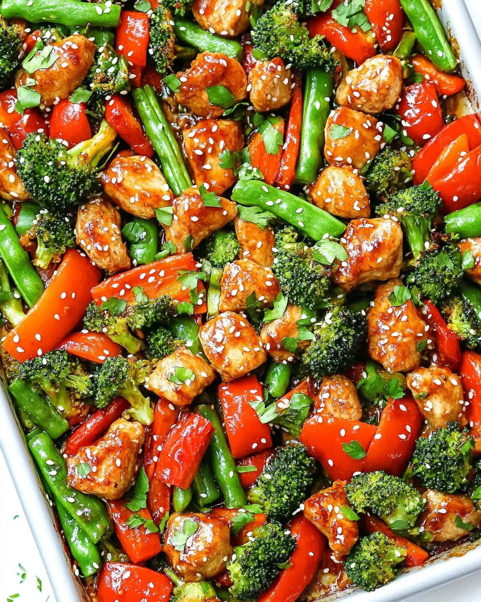 Sheet Pan Sesame Chicken and Veggies