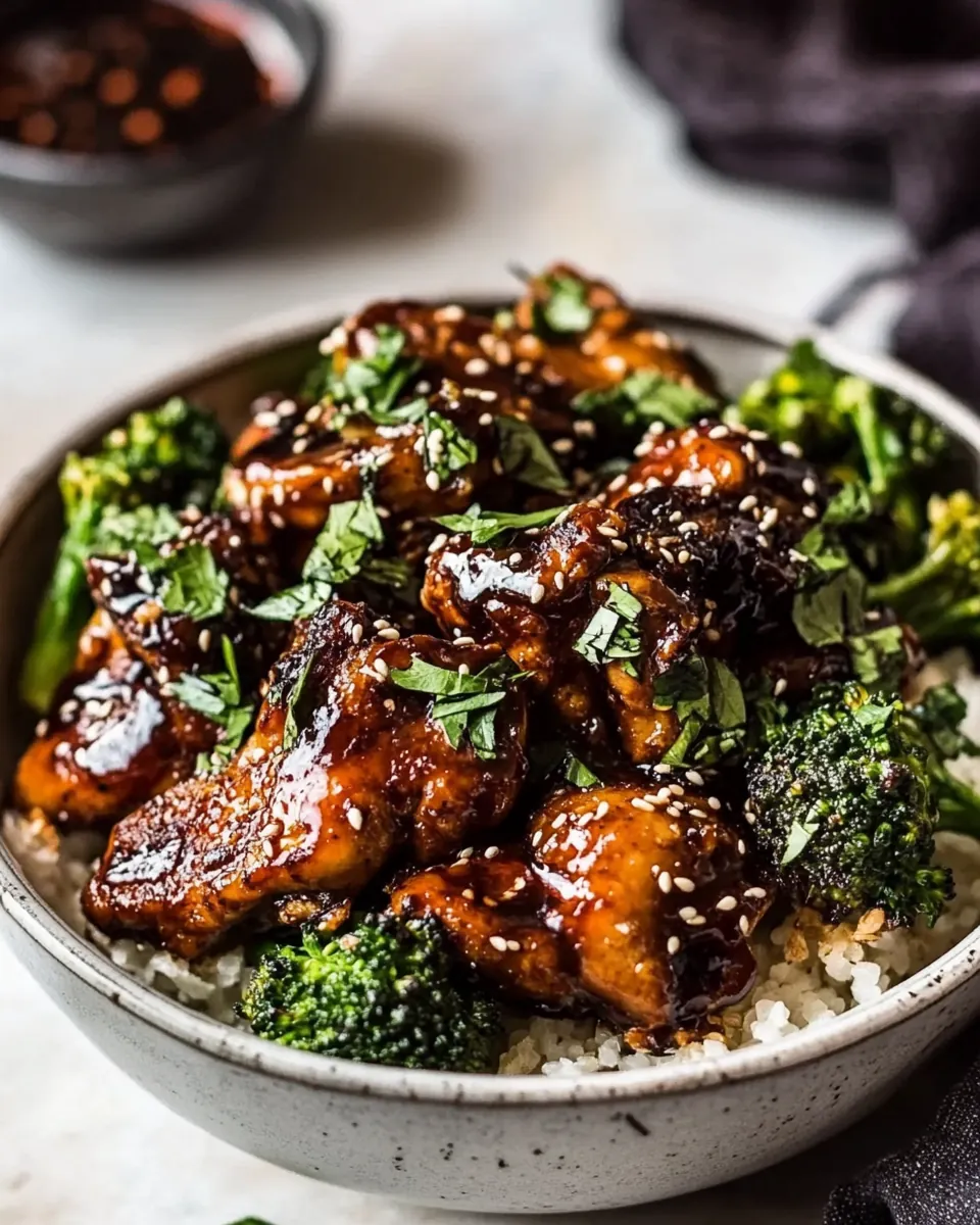Sheet Pan Sticky Ginger Soy Chicken and Broccoli
