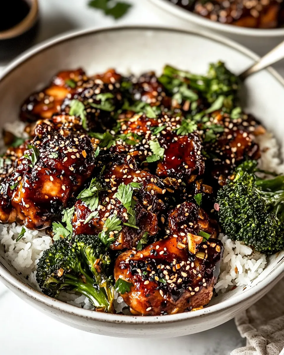Sheet Pan Sticky Ginger Soy Chicken and Broccoli