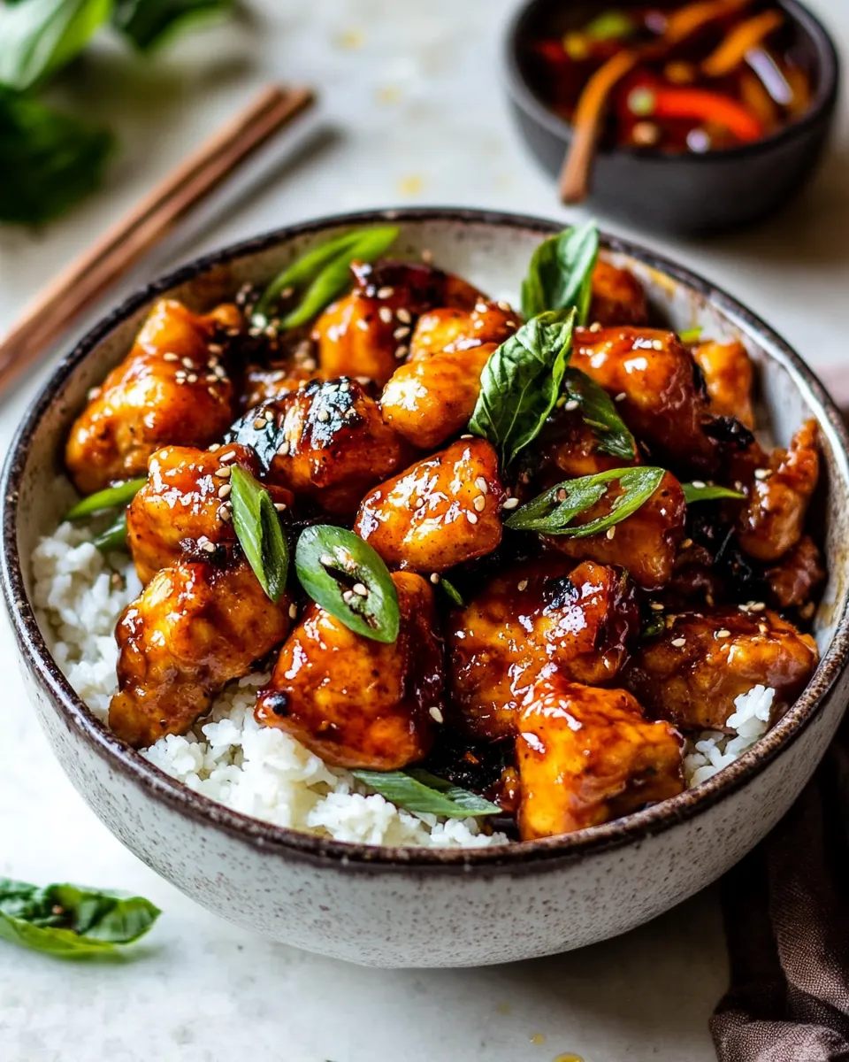 Sheet Pan Sticky Sweet and Sour Chicken