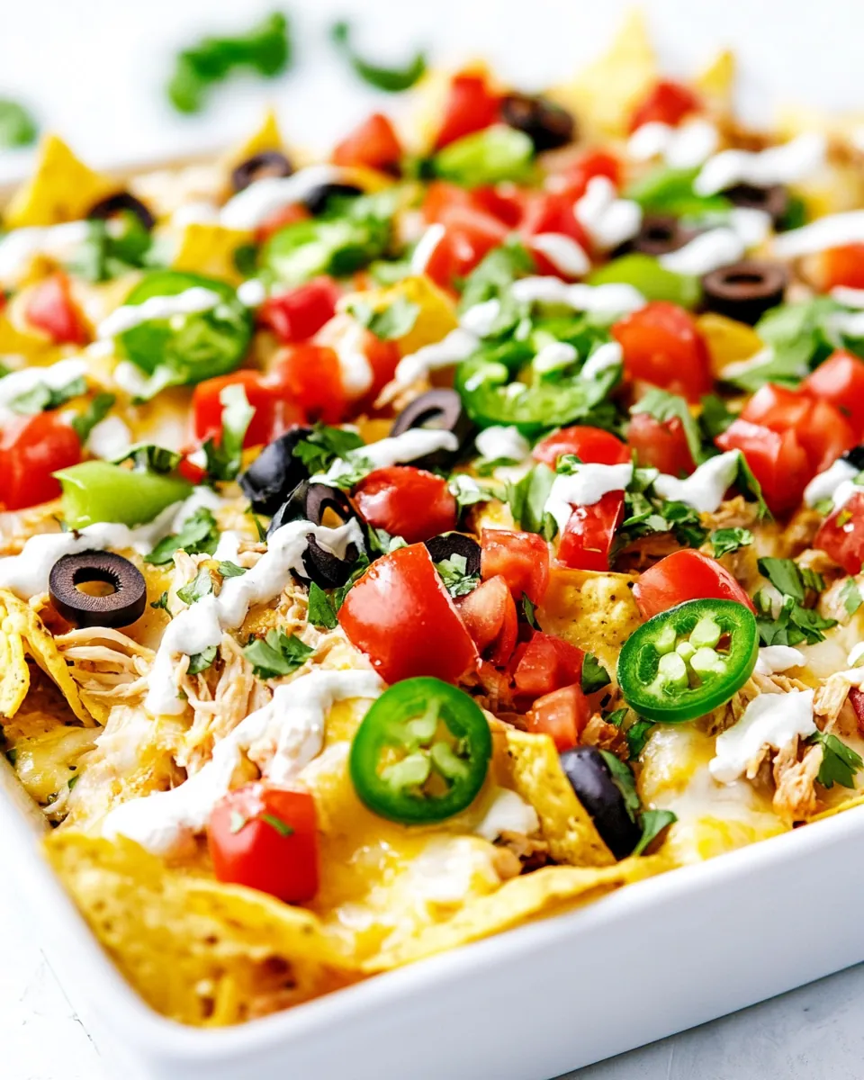 Shredded Chicken Nachos