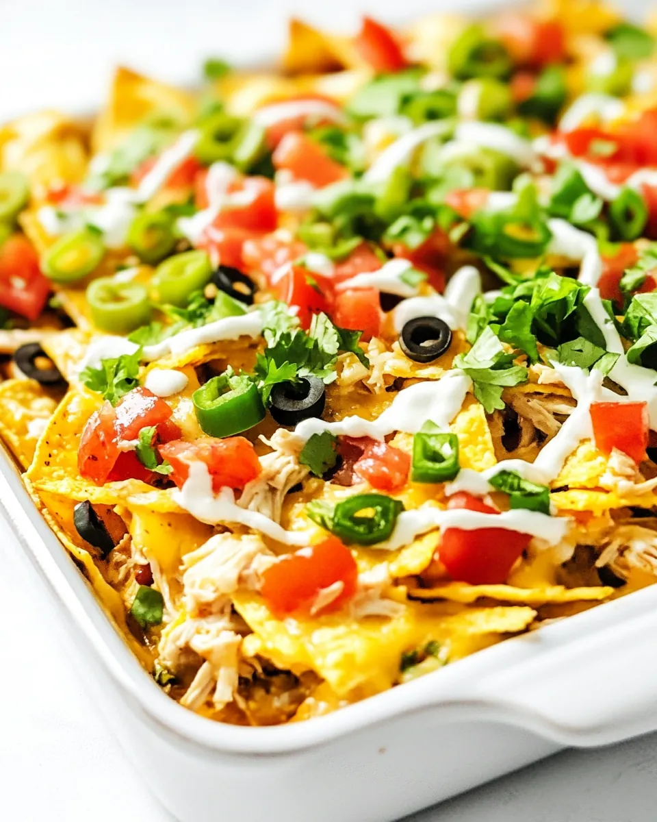 Shredded Chicken Nachos