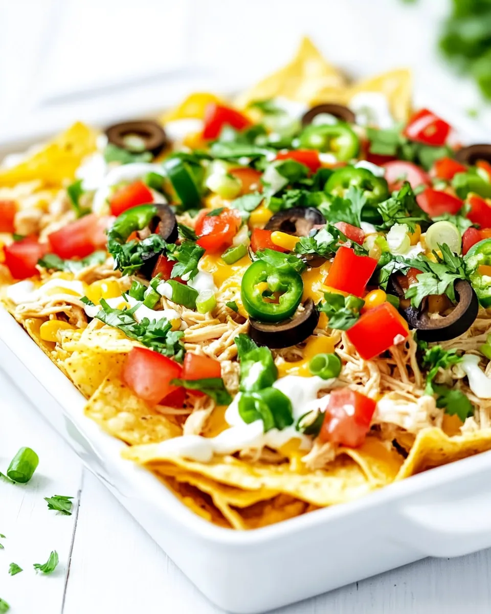 Shredded Chicken Nachos