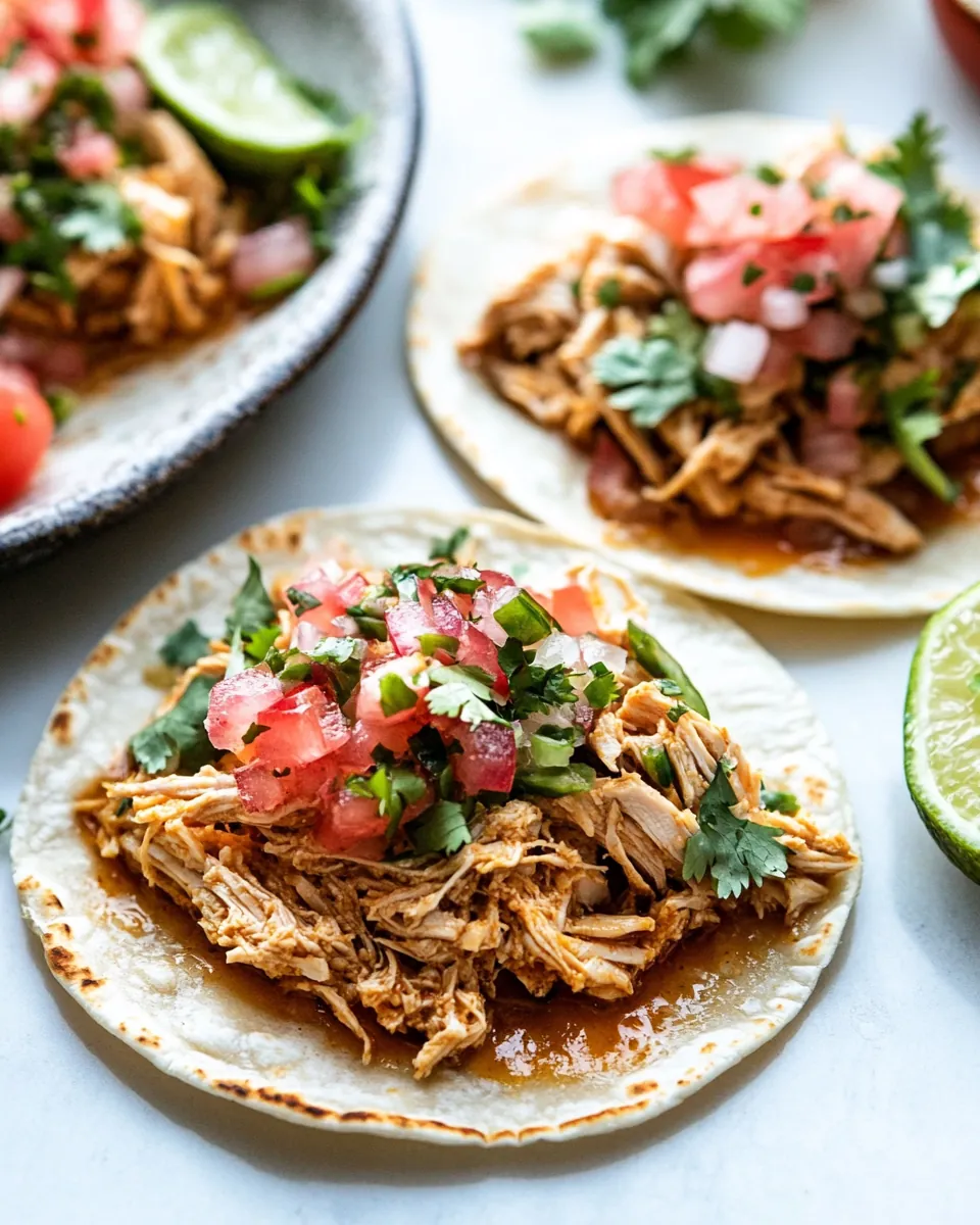 Shredded Chicken Tacos