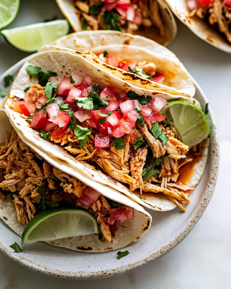 Shredded Chicken Tacos
