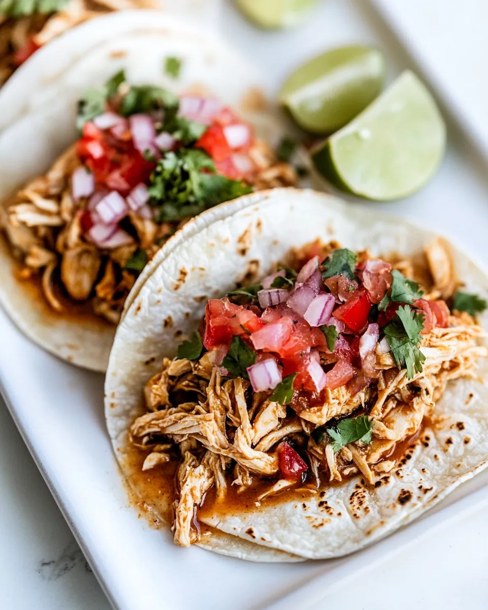 Shredded Chicken Tacos