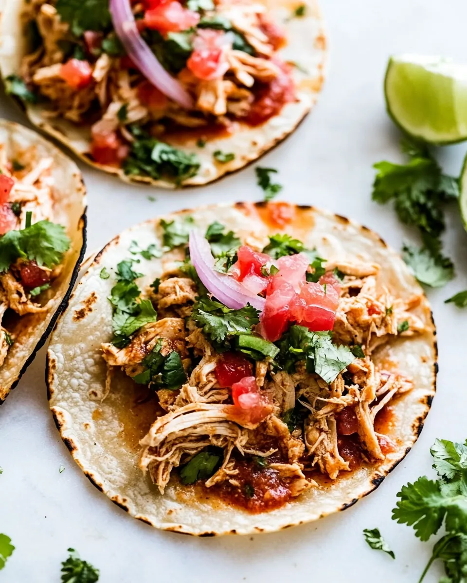 Shredded Chicken Tacos