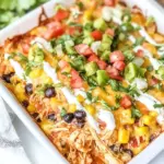 Shredded Mexican Chicken Casserole