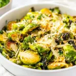 Shredded Parmesan Brussels Sprouts