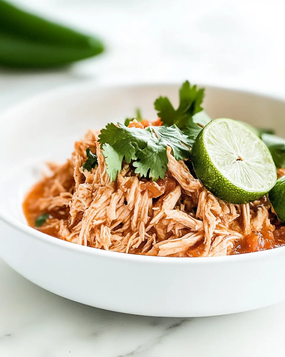 Shredded Salsa Chicken