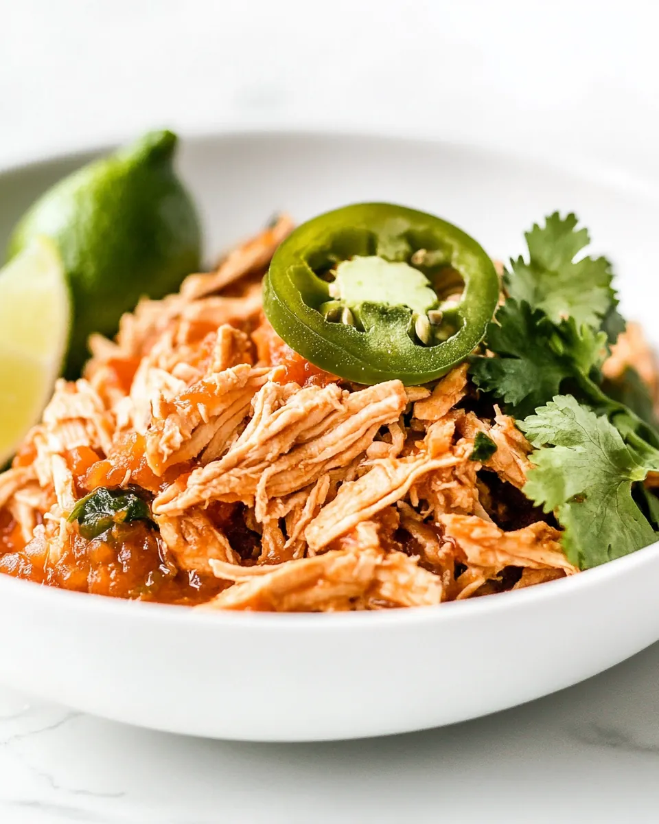 Shredded Salsa Chicken