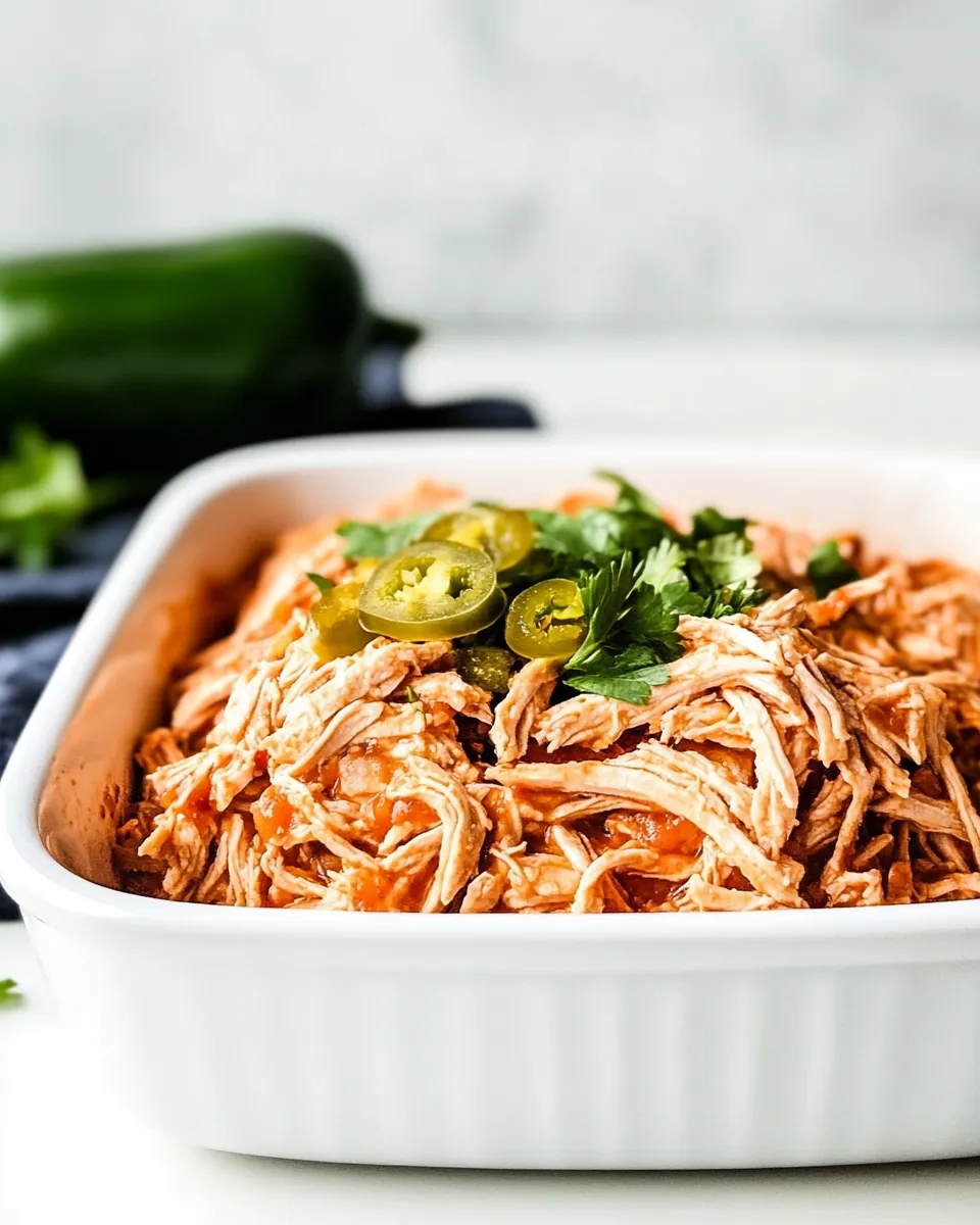 Shredded Salsa Chicken