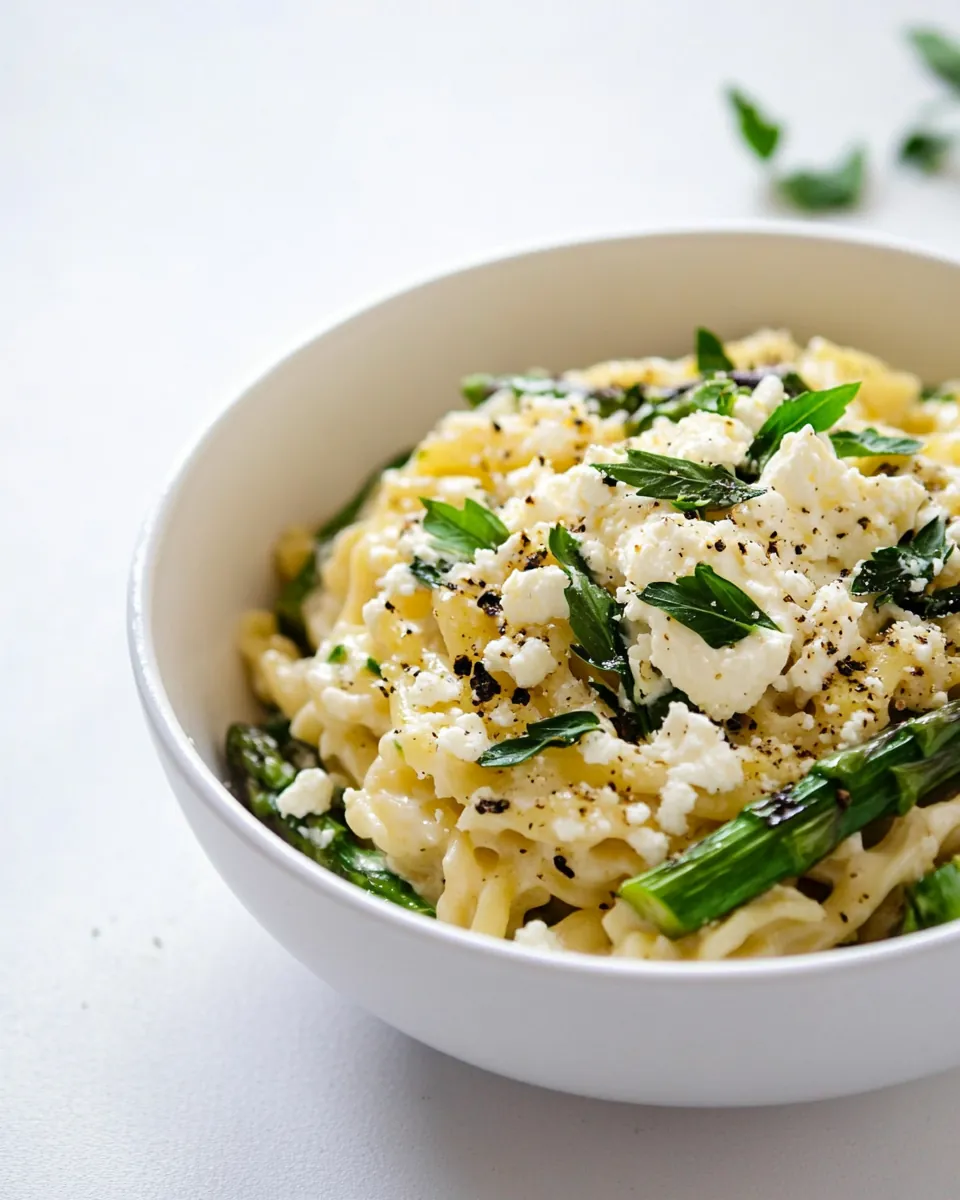 Simple Lemony Feta and Mascarpone Pasta