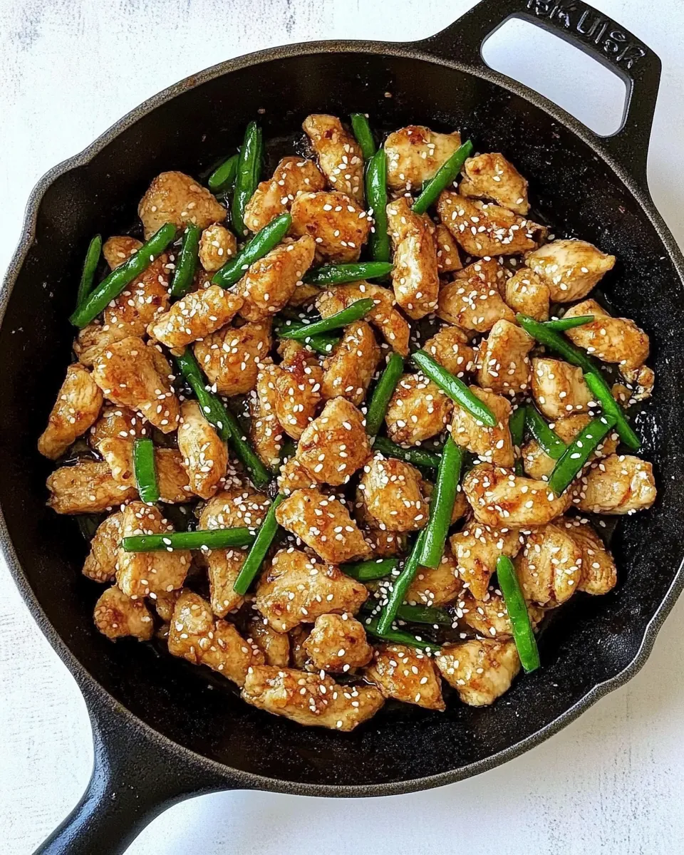 Simple Sesame Chicken Skillet