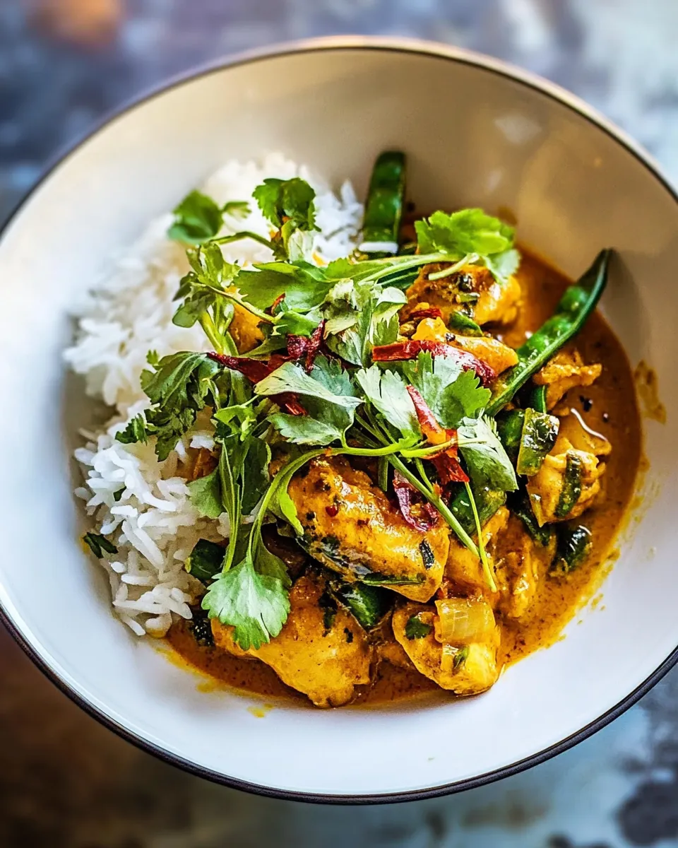 Simple Thai Yellow Chicken Curry