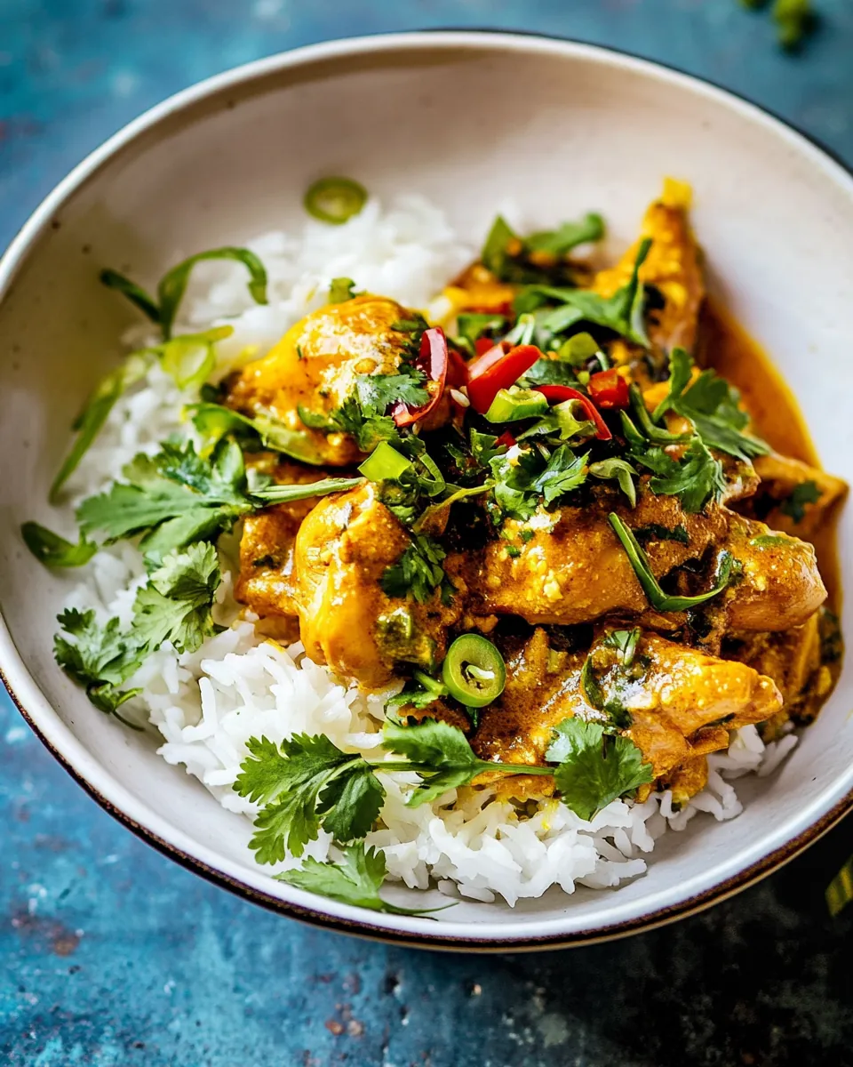 Simple Thai Yellow Chicken Curry
