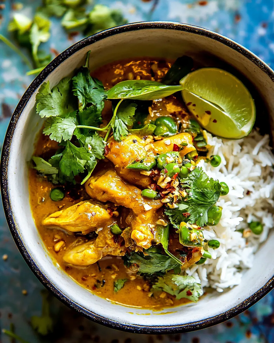 Simple Thai Yellow Chicken Curry