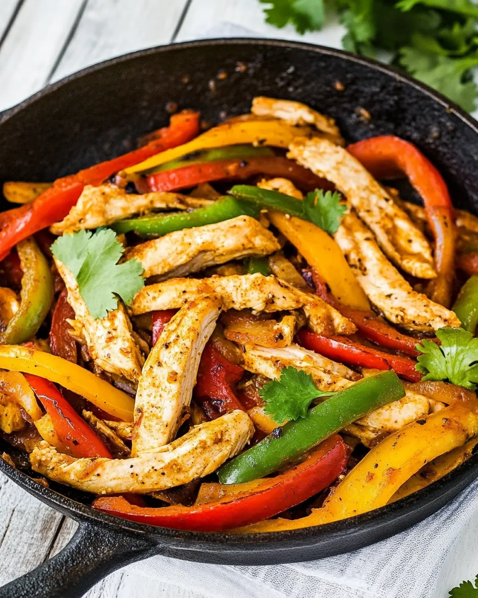 Skillet Chicken Fajitas