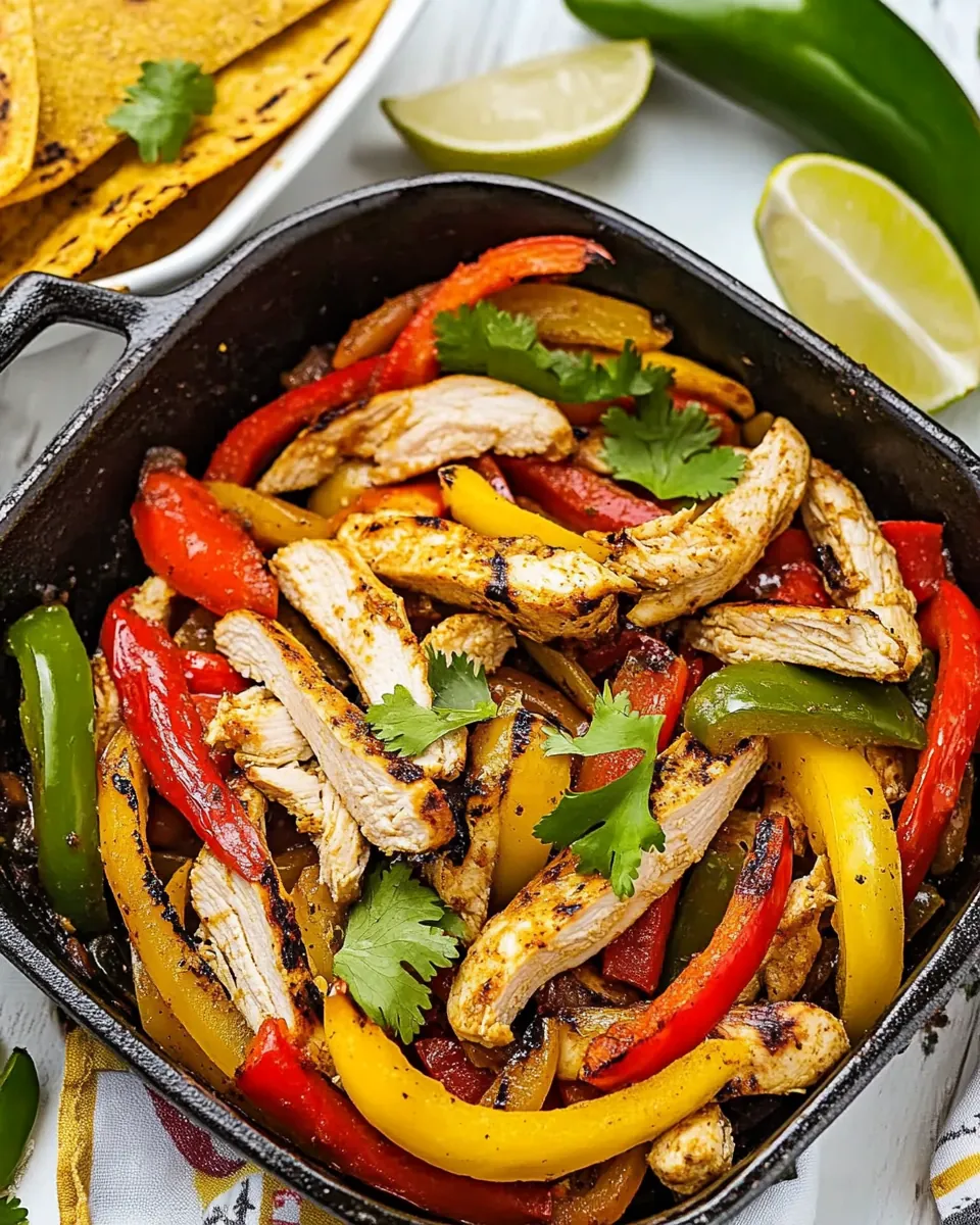 Skillet Chicken Fajitas