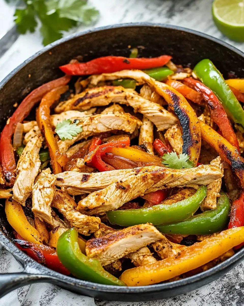 Skillet Chicken Fajitas