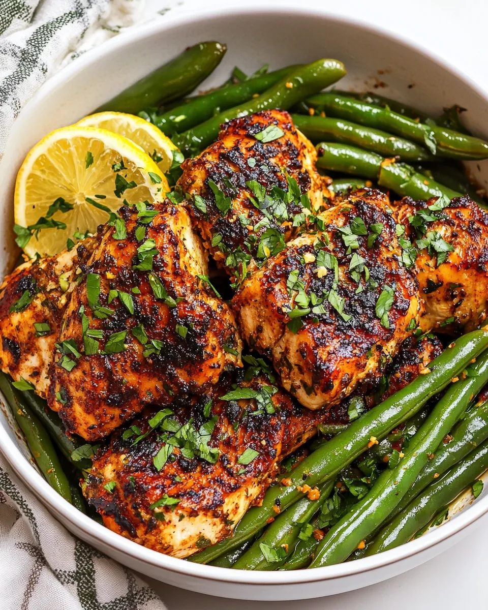 Skillet Chicken and Green Beans