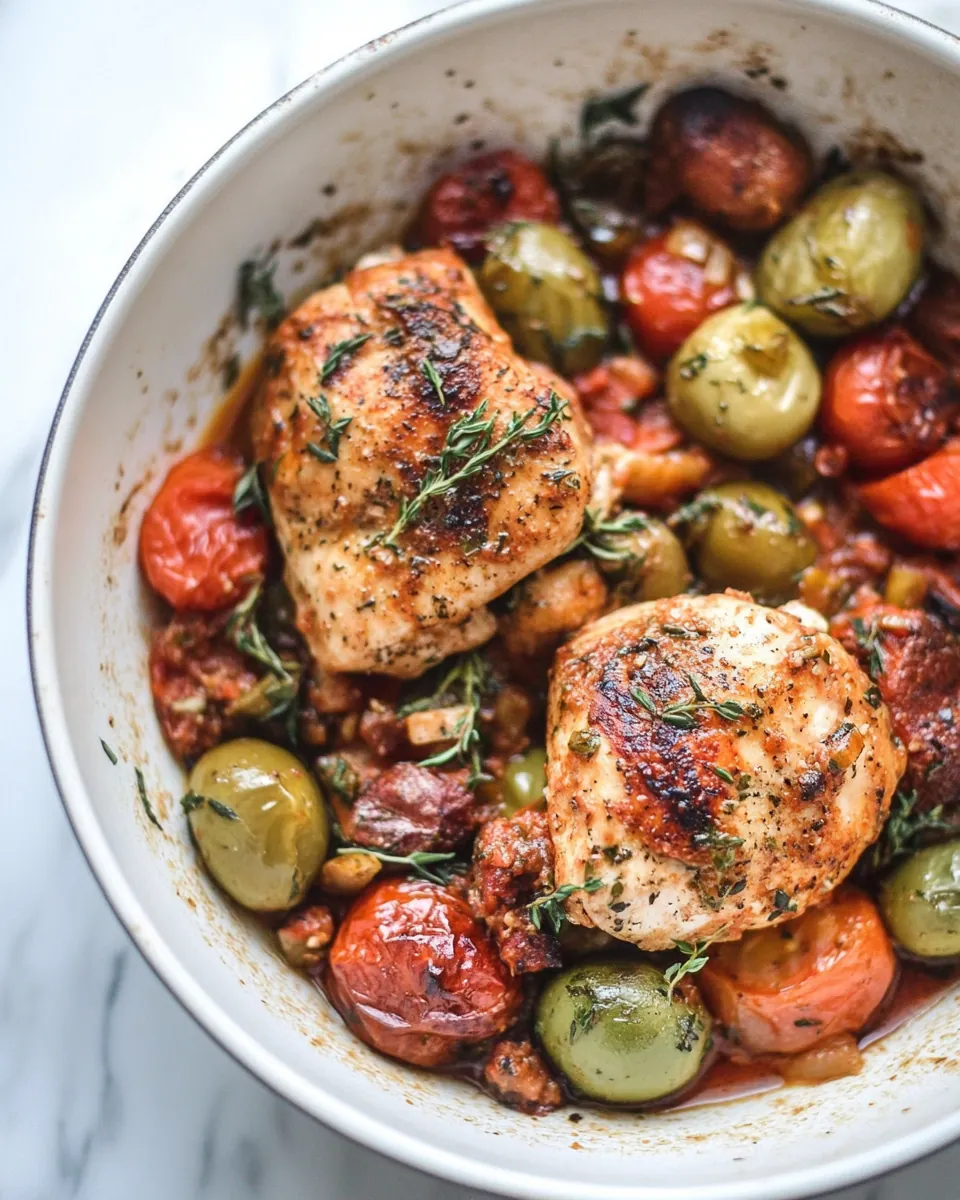 Skillet Mediterranean Chicken