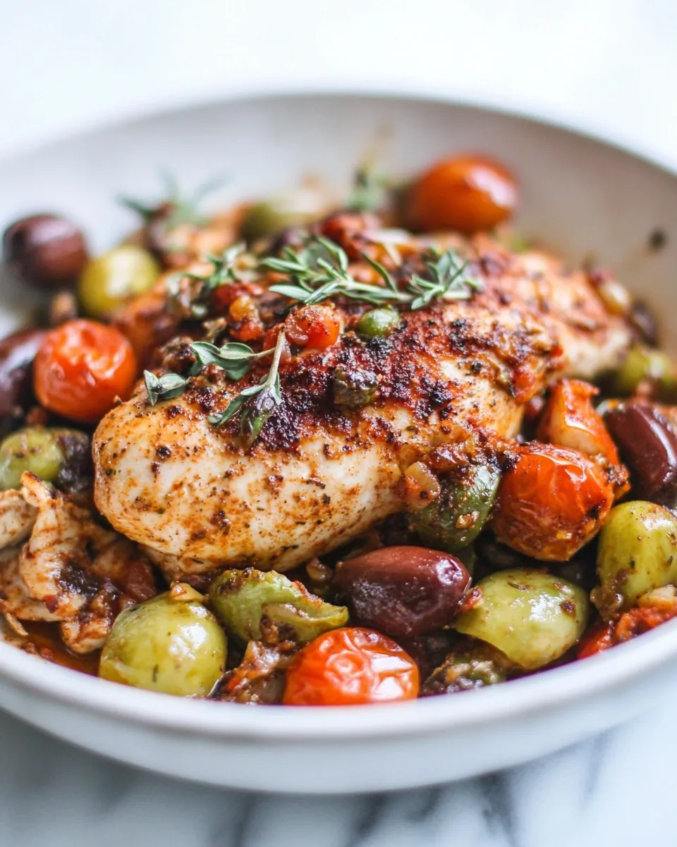 Skillet Mediterranean Chicken